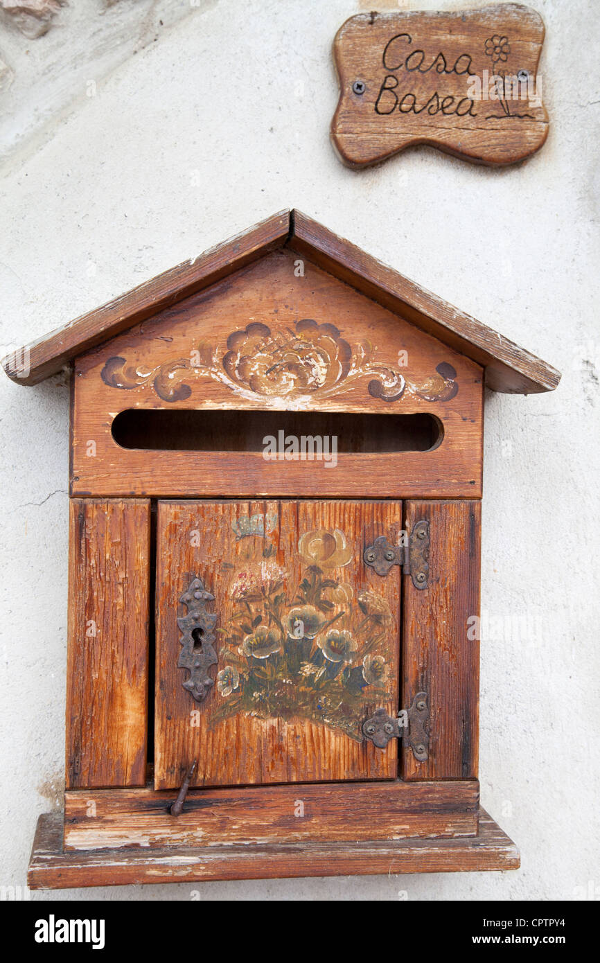 Posta Italian post boxes Lake Garda Italy Stock Photo - Alamy