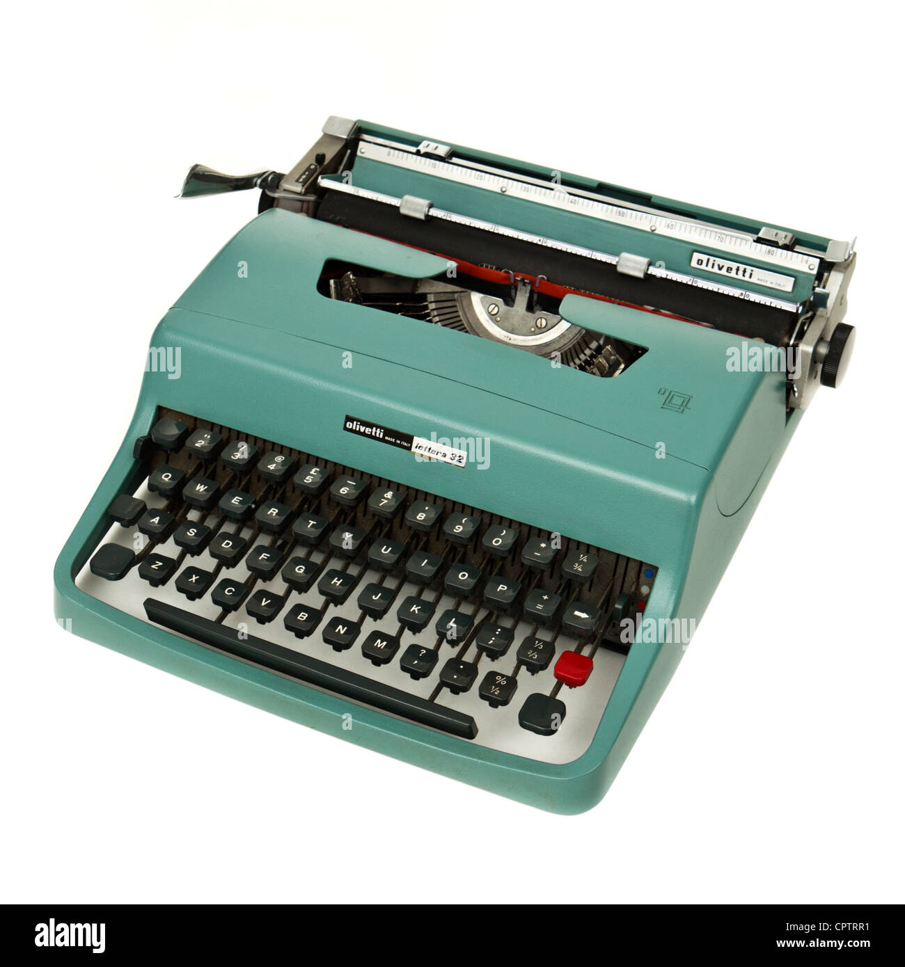 Vintage 1960's Olivetti Lettera 32 portable typewriter, designed by  Marcello Nizzoli in 1963 Stock Photo - Alamy