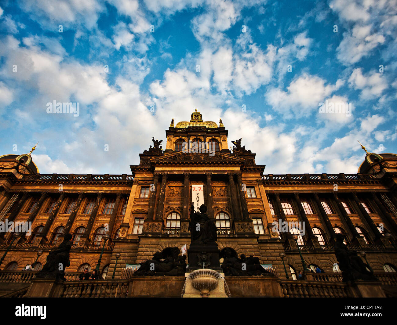 National museum in Prague Stock Photo Alamy