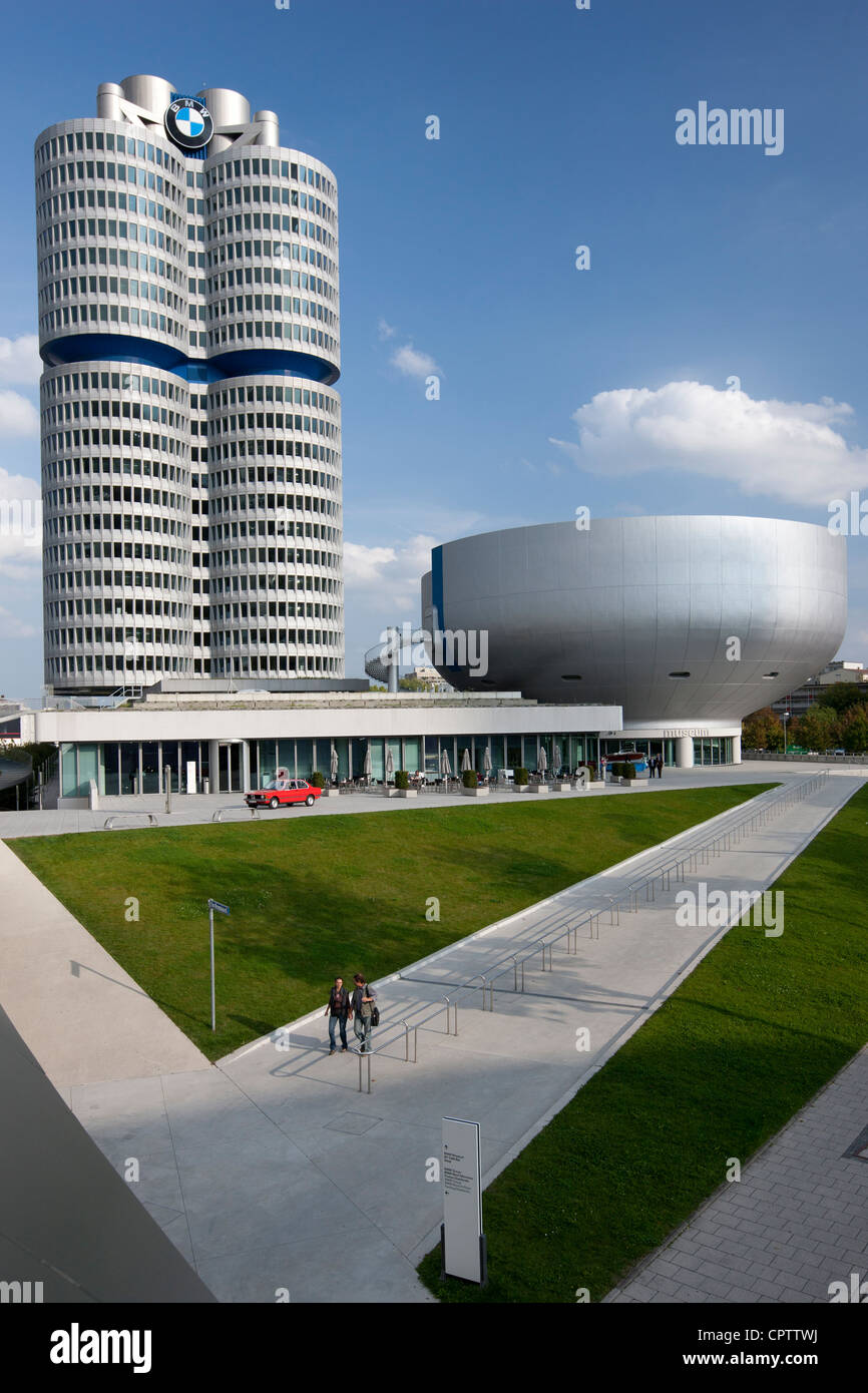 Modern architecture at the BMW Headquarters, Museum and Factory in ...