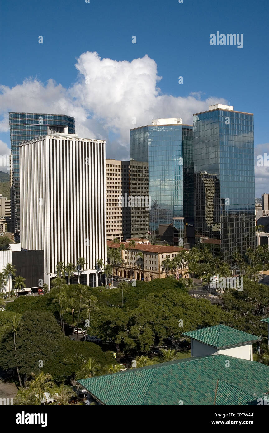 Downtown honolulu hawaii hi-res stock photography and images - Alamy