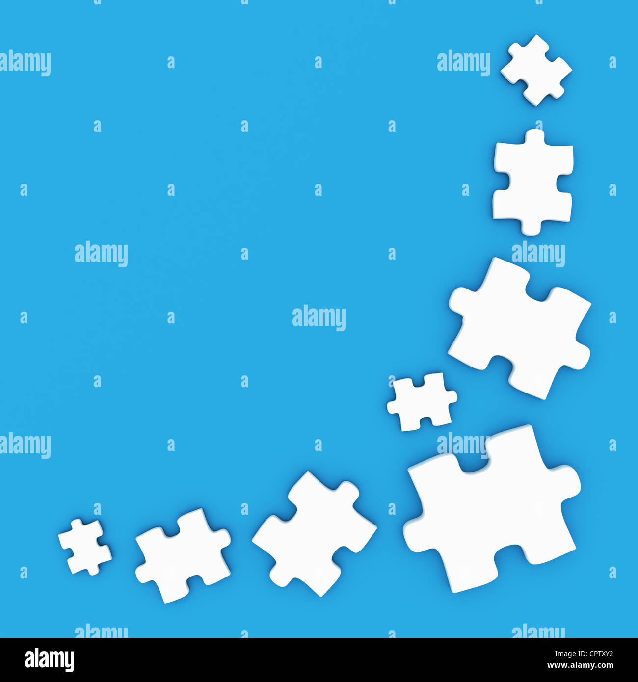 Puzzle pieces frame Stock Photo Alamy