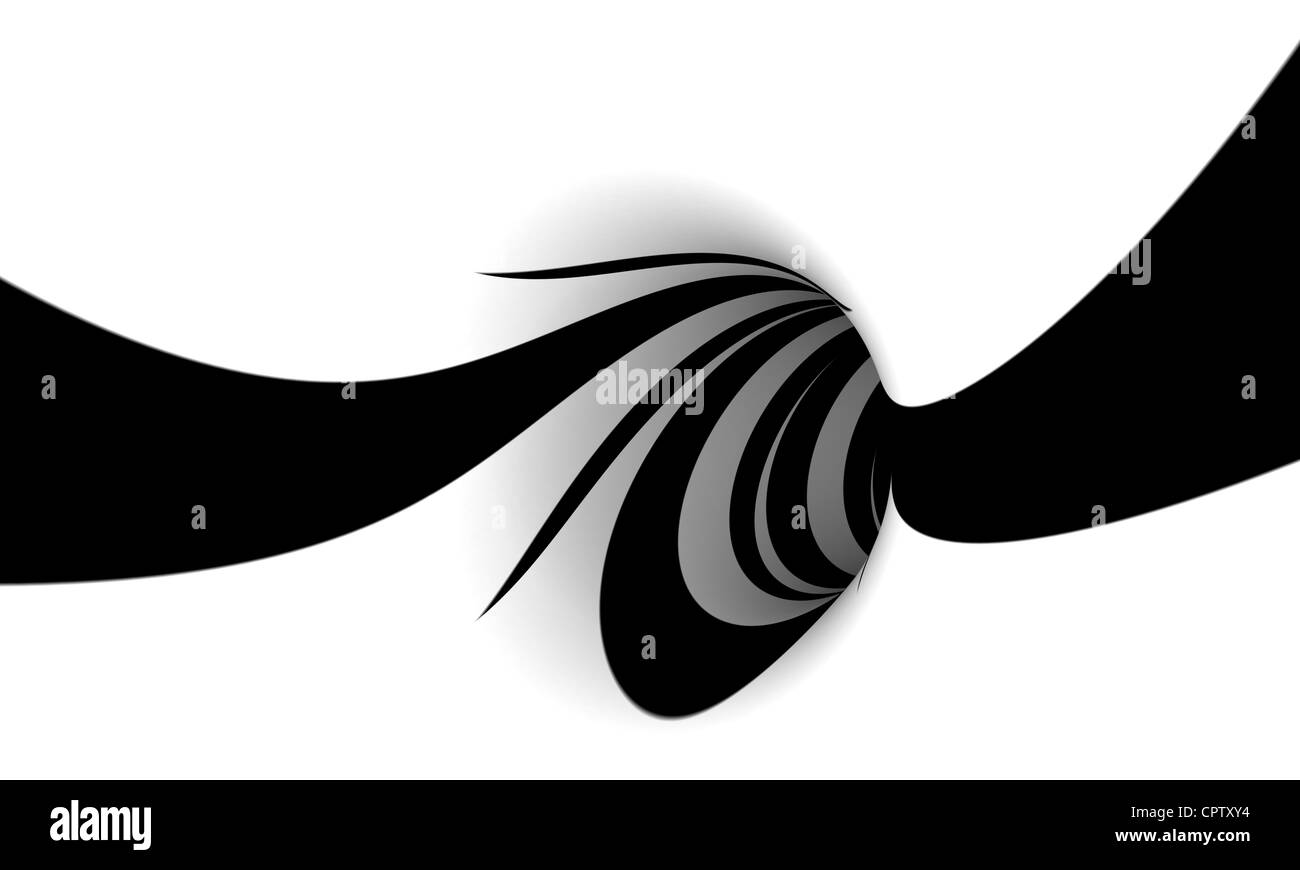 Abstract black and white spiral Stock Photo - Alamy