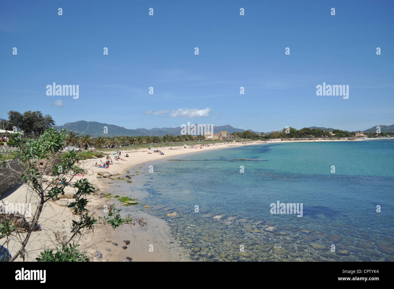 Nora, Sardinia, Sardegna, Mediterranean sea, beach Stock Photo