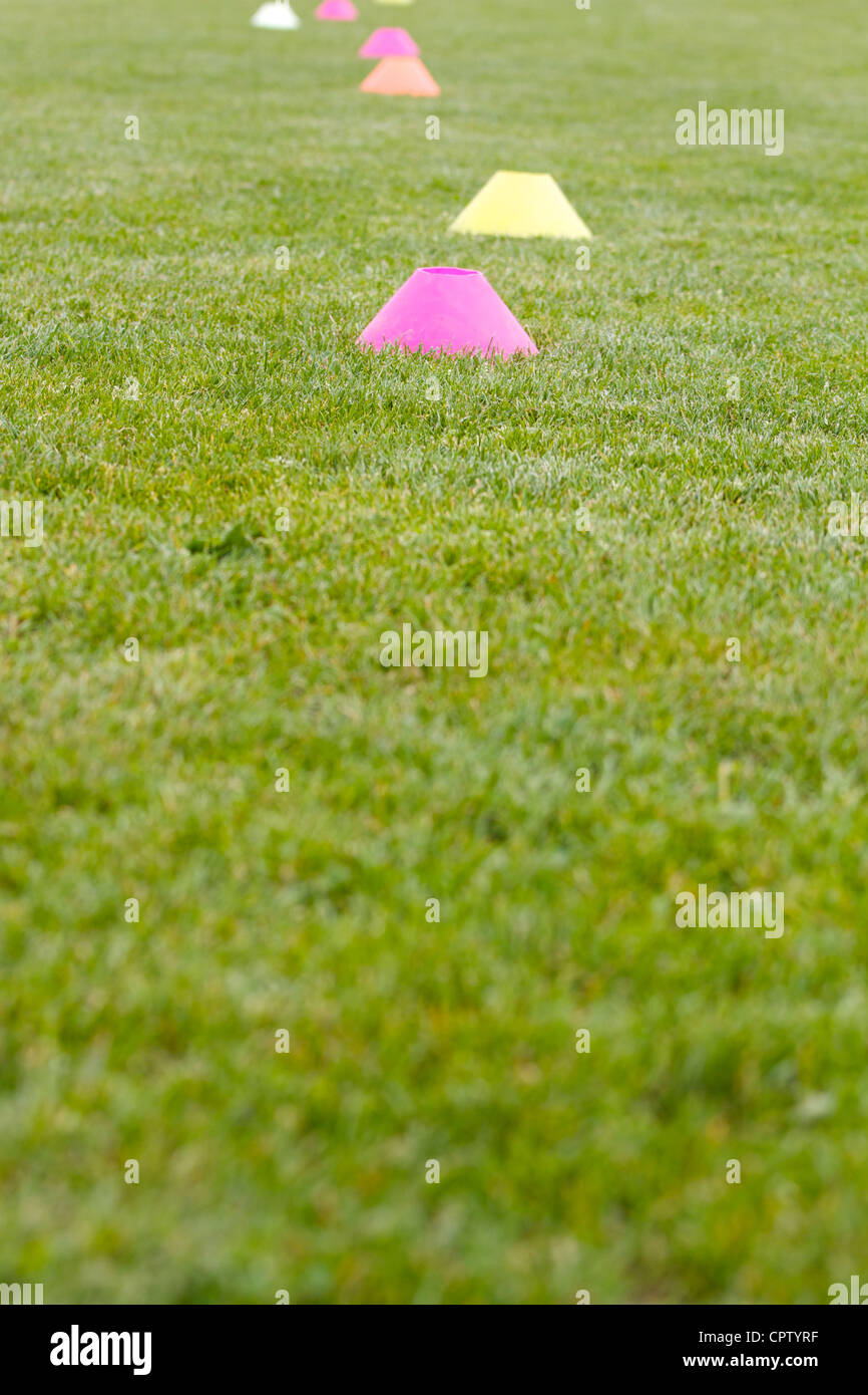 details of soccer-football court, Stock Photo