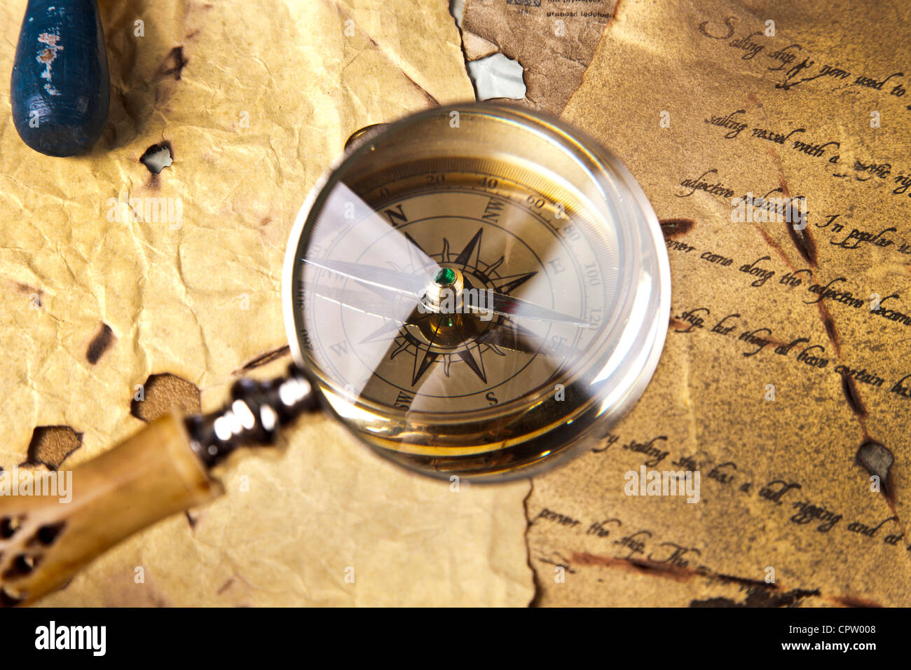 Old vingate navigation equipment Stock Photo Alamy