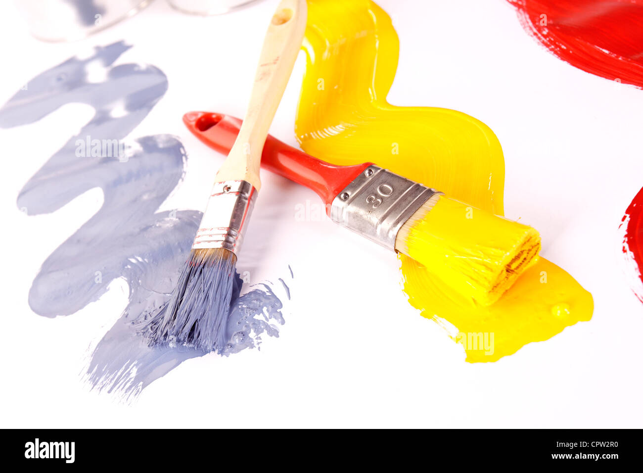 Spilled Paint Can High Resolution Stock