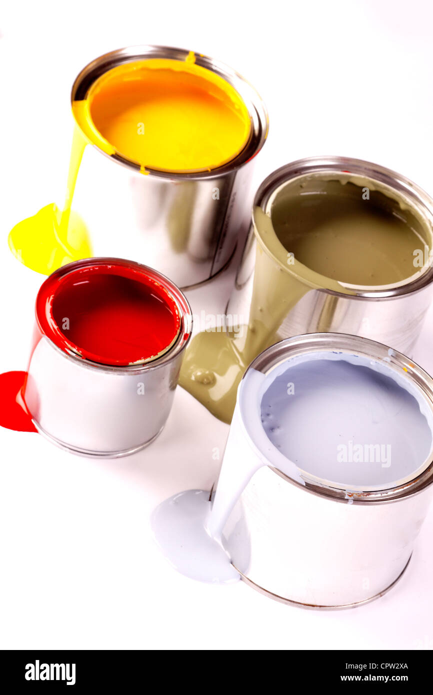 Spilled Paint Can High Resolution Stock Photography and Images - Alamy