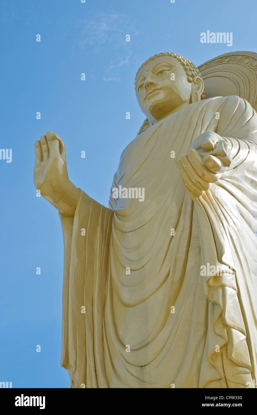 Big buddha sculpture with blue sky Stock Photo