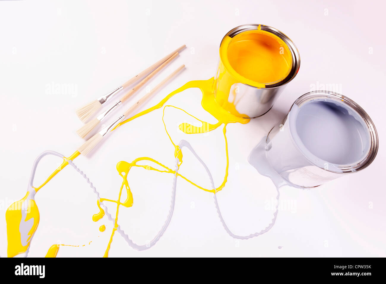 Spilled Paint Can High Resolution Stock Photography and Images - Alamy