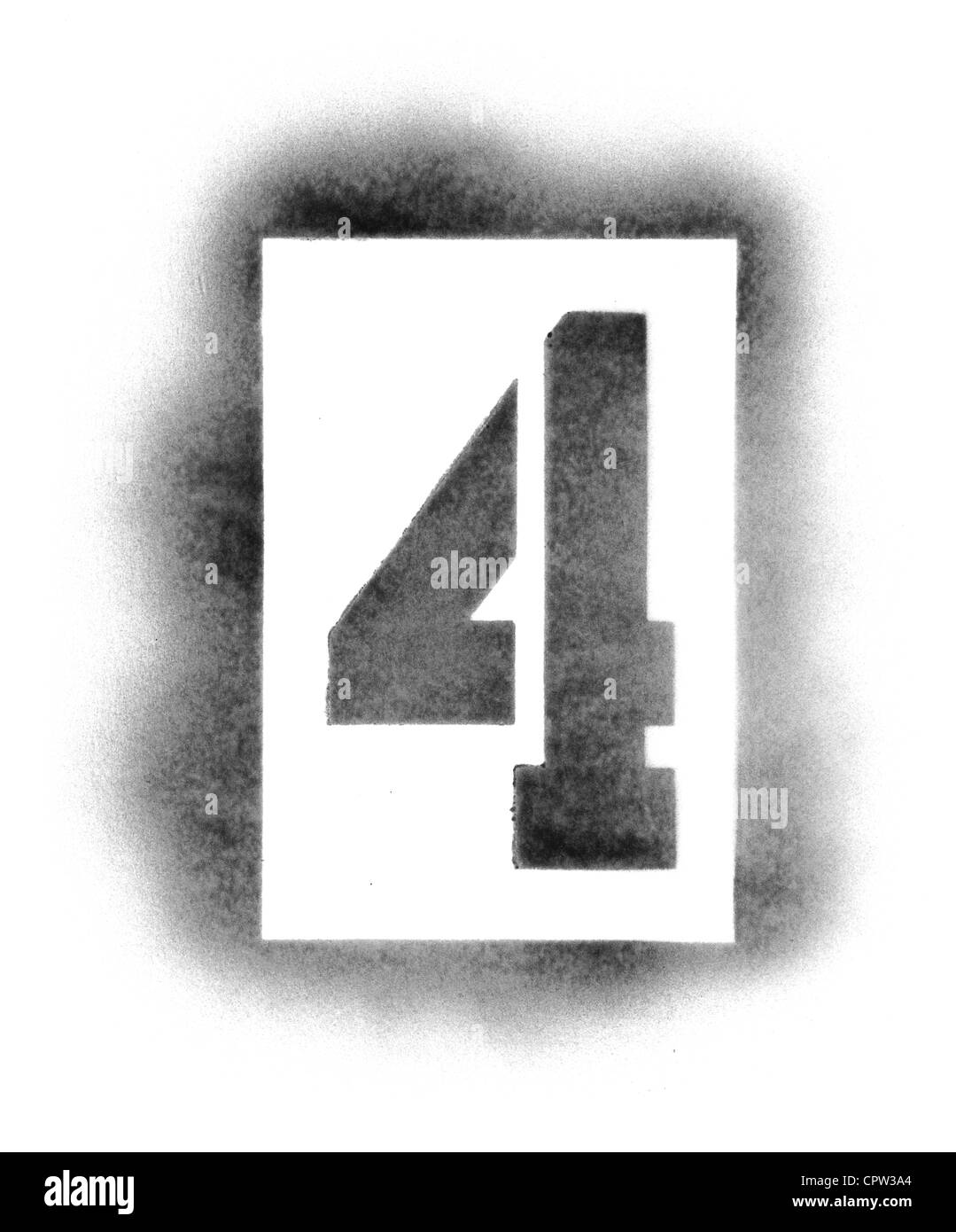 Stencil numbers in spray paint hires stock photography and images Alamy