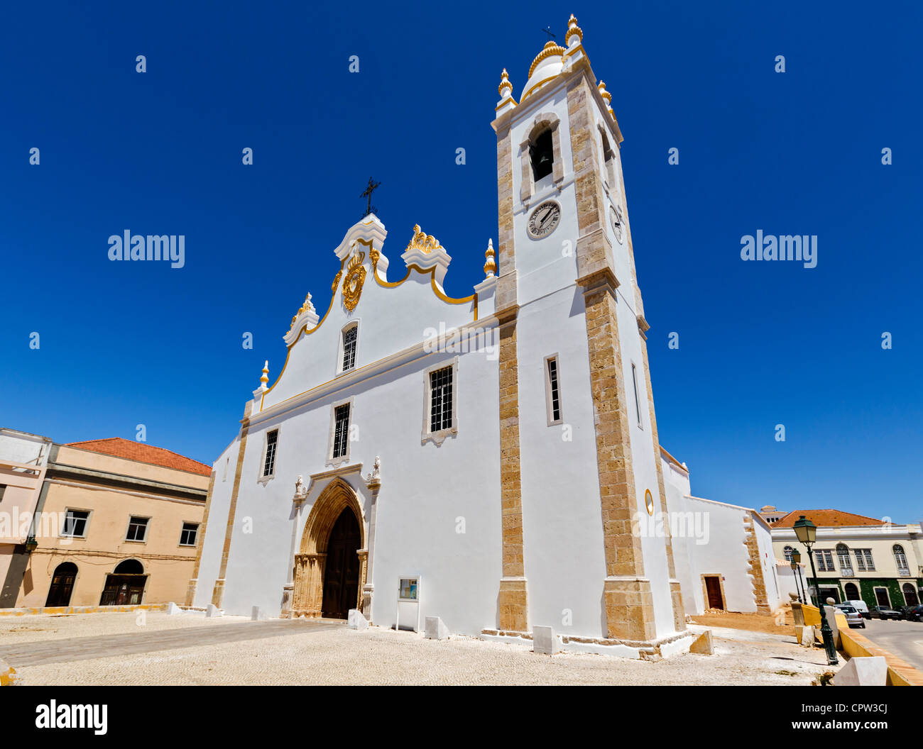 Igreja da Nossa Senhora da Conceição in the old town of Portimao, Algarve, Portugal Stock Photo