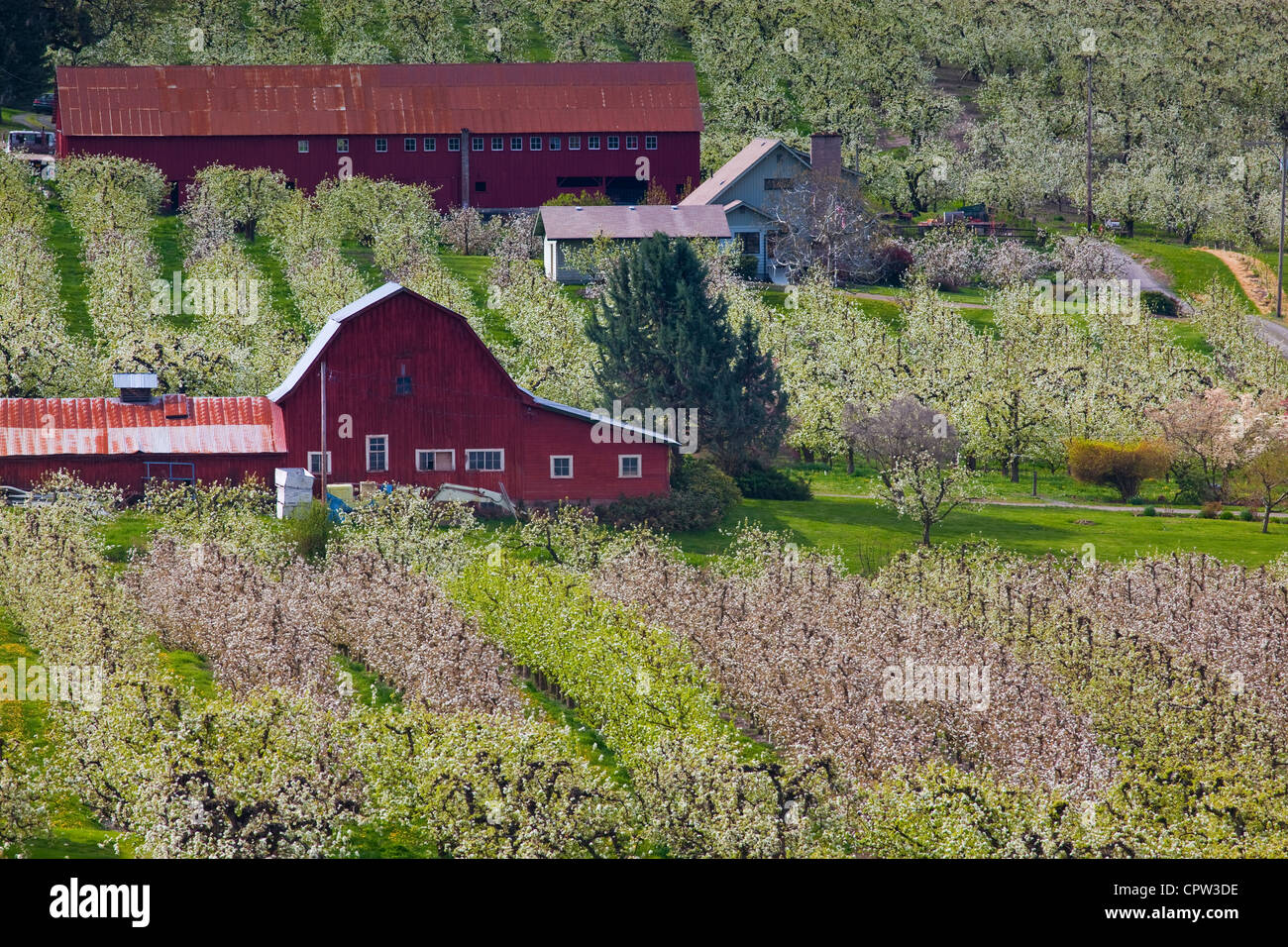 Hood river red barn hires stock photography and images Alamy