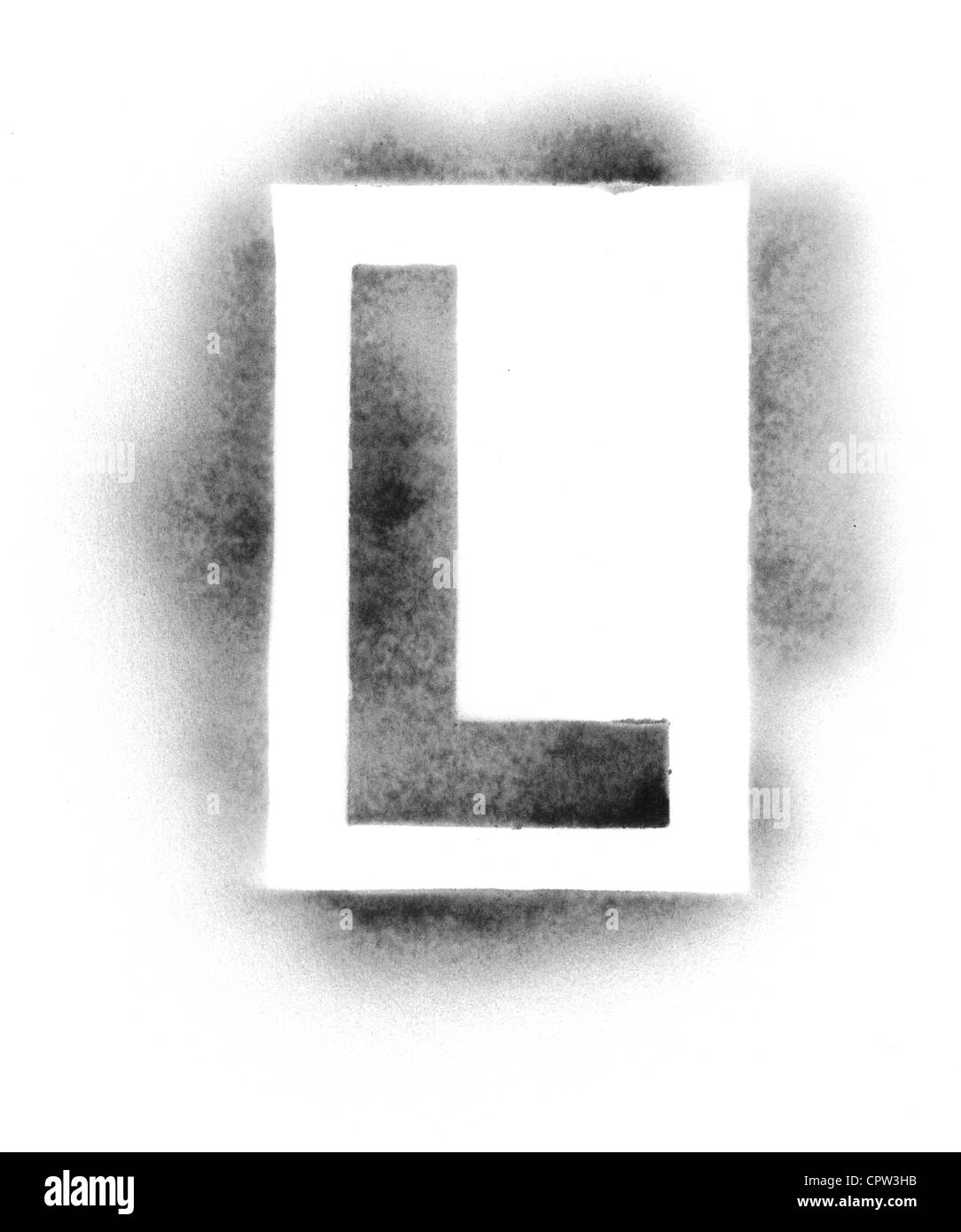 Stencil letters in spray paint Stock Photo - Alamy