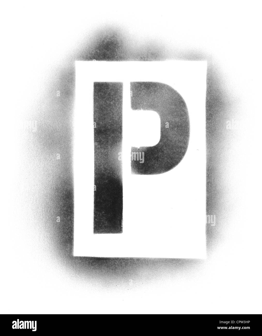 Stencil letters in spray paint Stock Photo Alamy