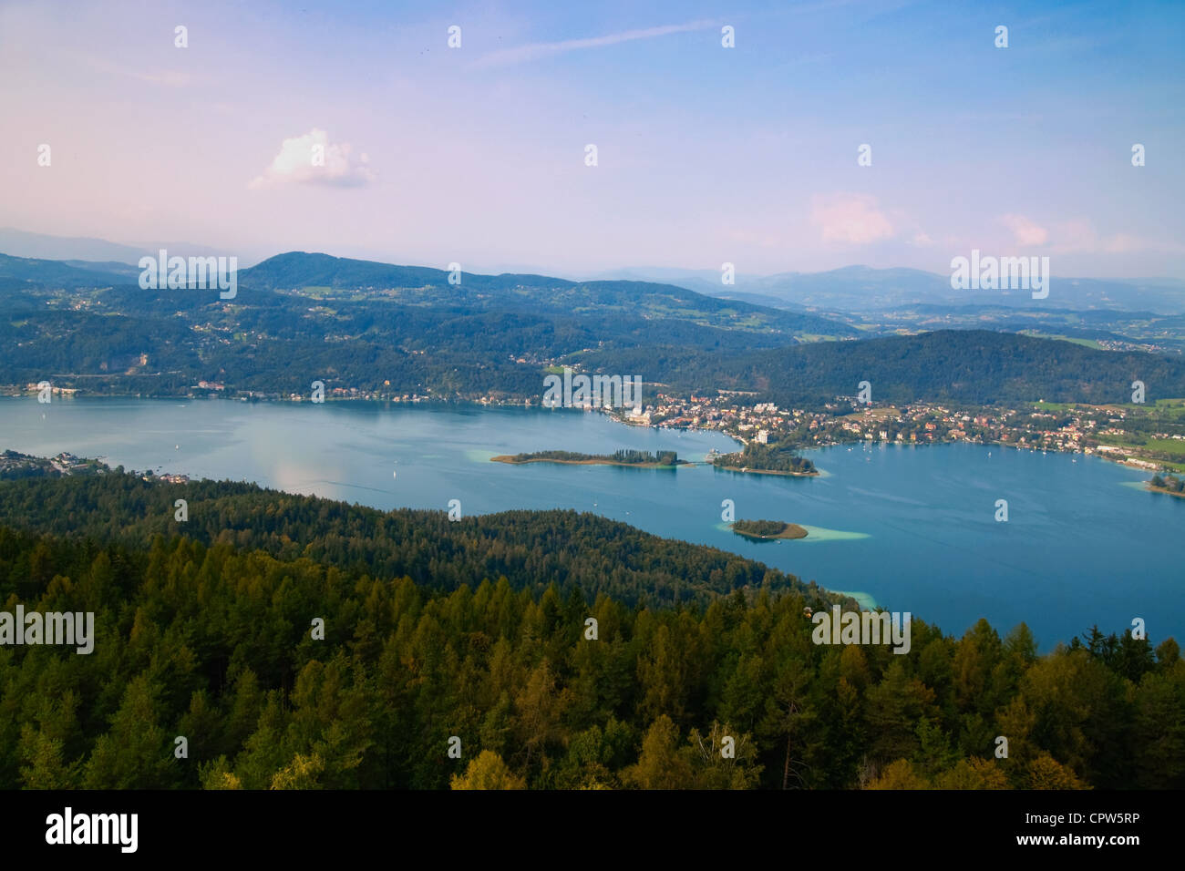 Woerthersee Lake in Austria Stock Photo