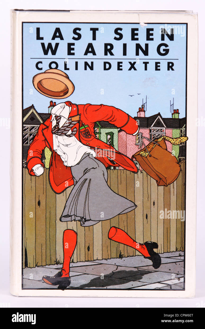 Inspector Morse Book Cover Colin Dexter Original First Edition Stock Photo
