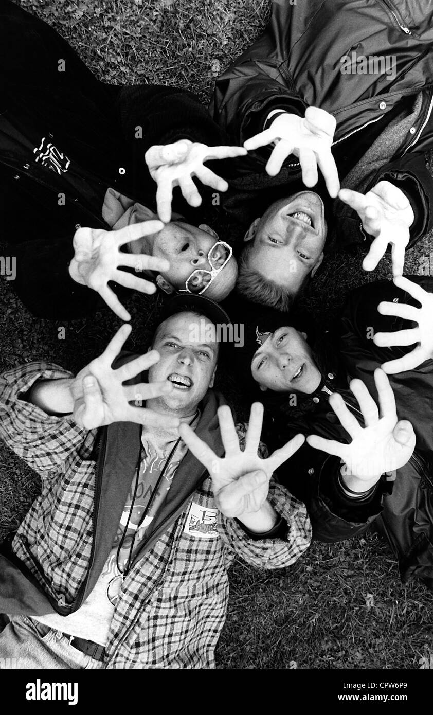 Die Fantastischen Vier, German music group (rap, hip hop), formed in 1986, group picture, 1994, Stock Photo