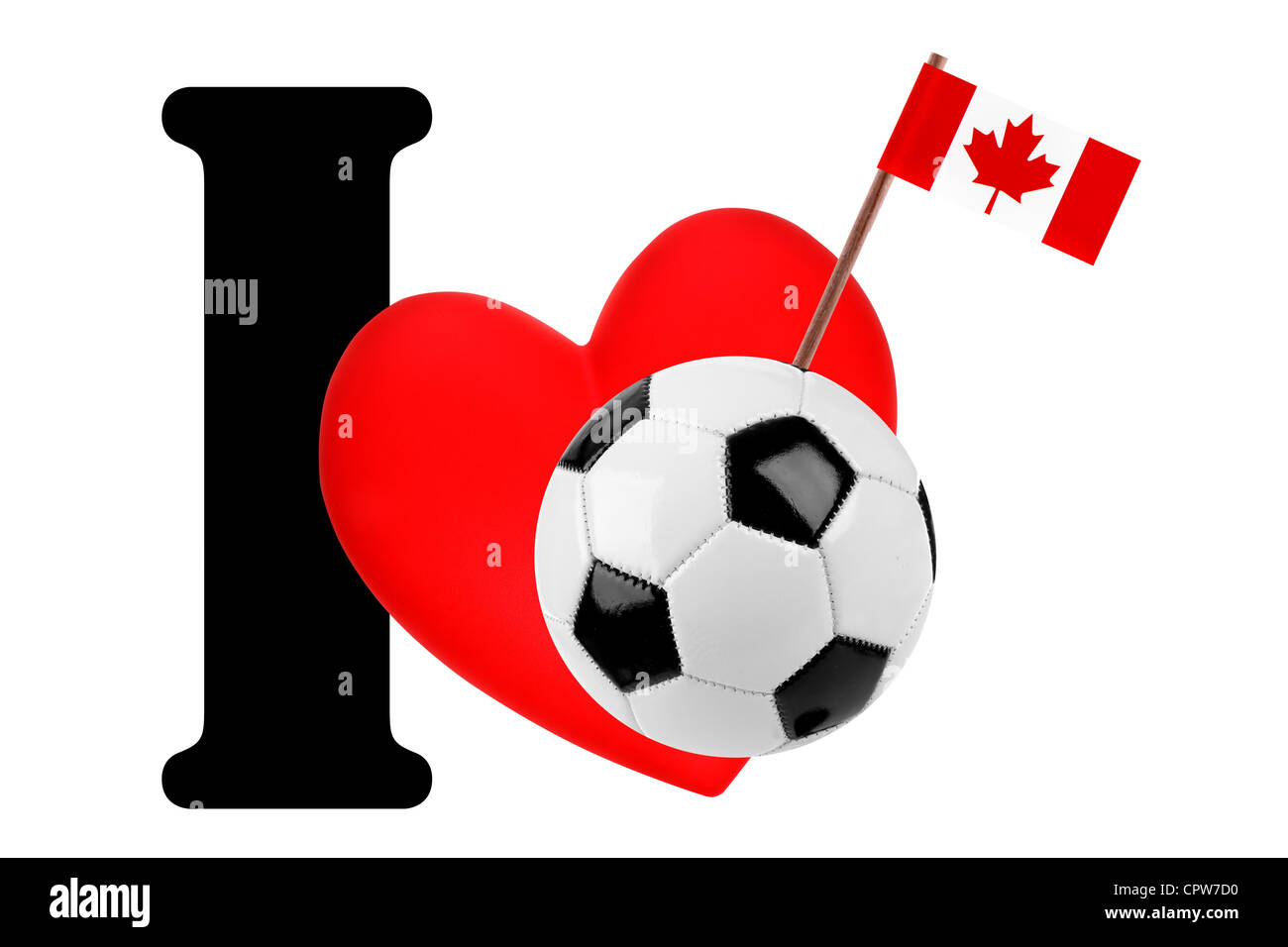 Football canada flag hi-res stock photography and images - Alamy