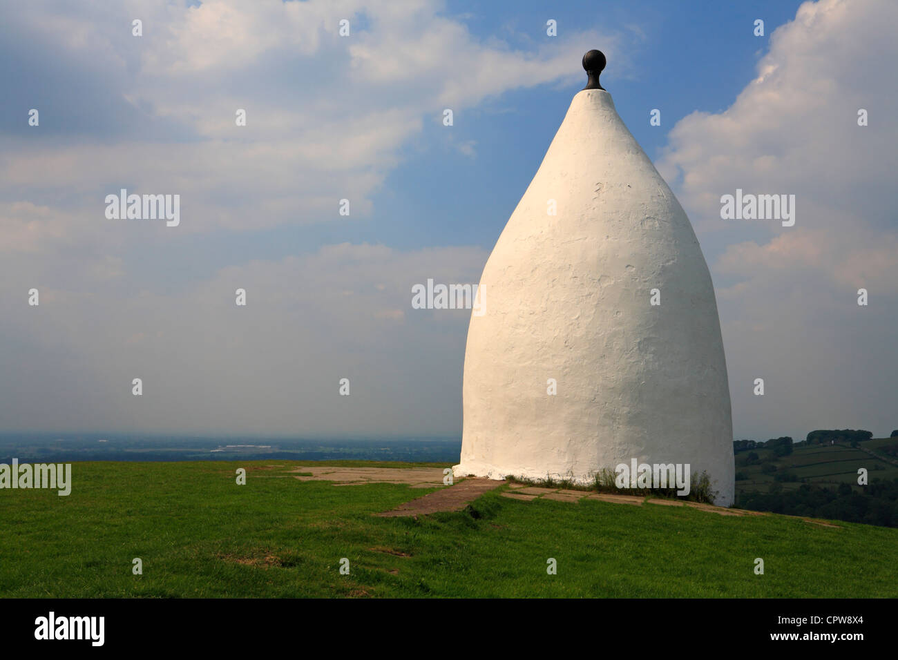 White Nancy on the ridge of the Saddle of Kerridge, Bollington, Cheshire, England, UK. Stock Photo