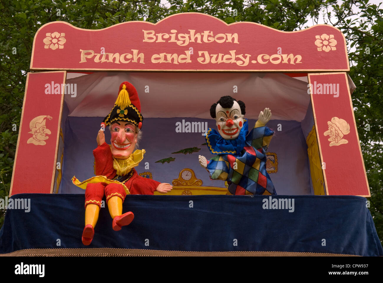 Punch & Judy Show at Dockenfield fete & Diamond Jubilee celebration day