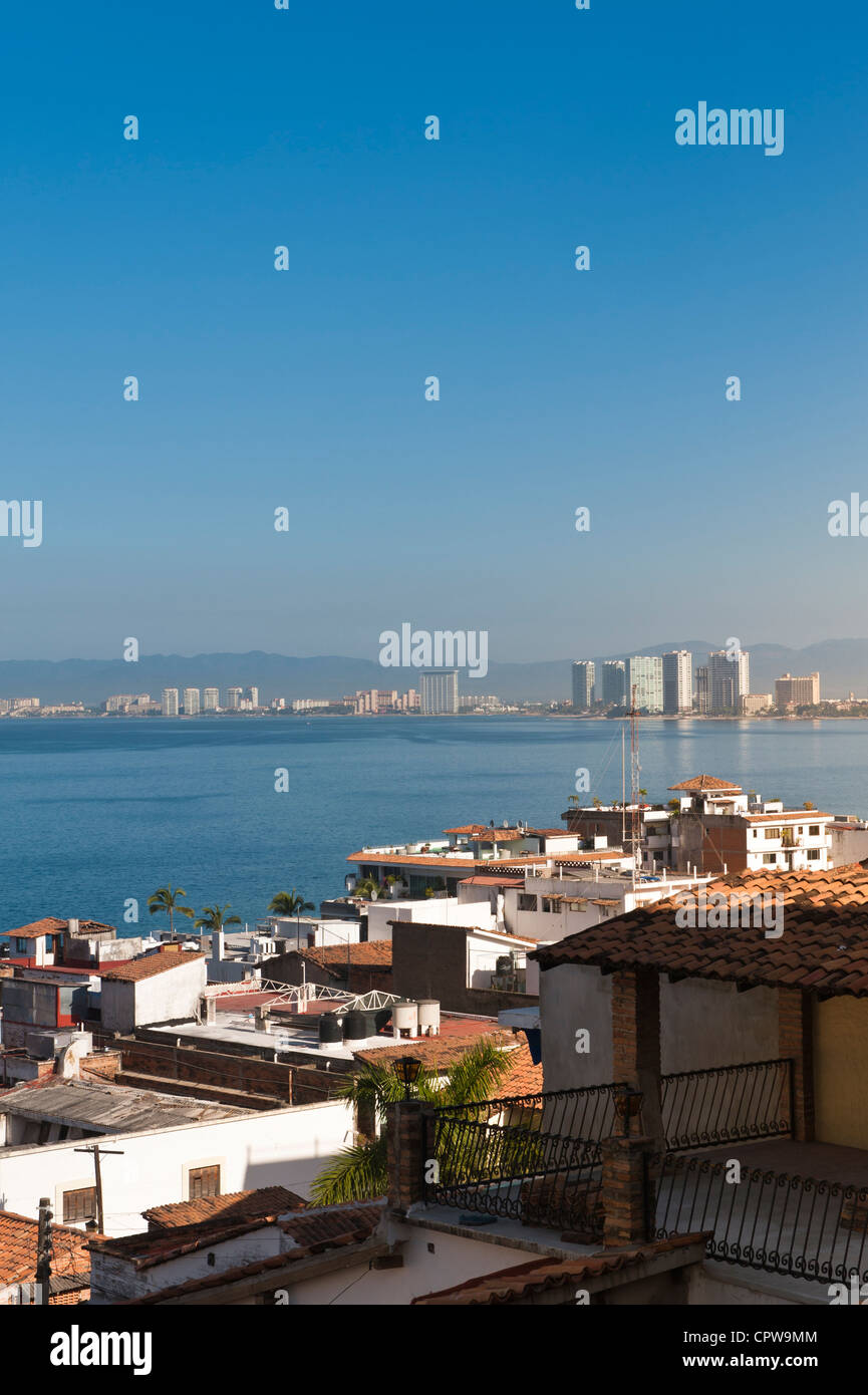 Mexico, Puerto Vallarta. Puerto Vallarta skyline, Mexico. Stock Photo