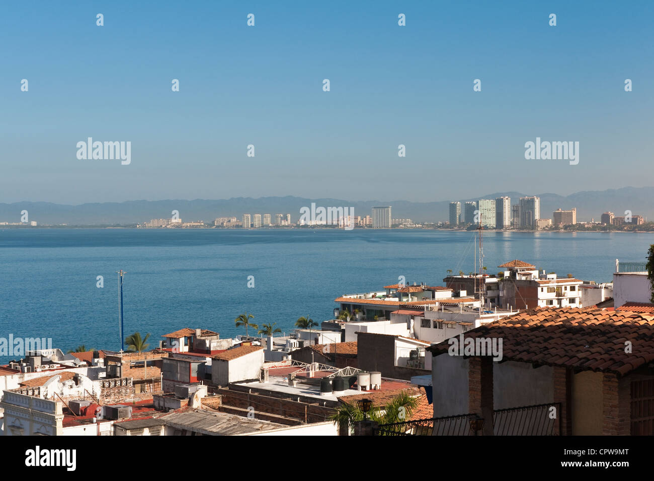 Mexico, Puerto Vallarta. Puerto Vallarta skyline, Mexico. Stock Photo