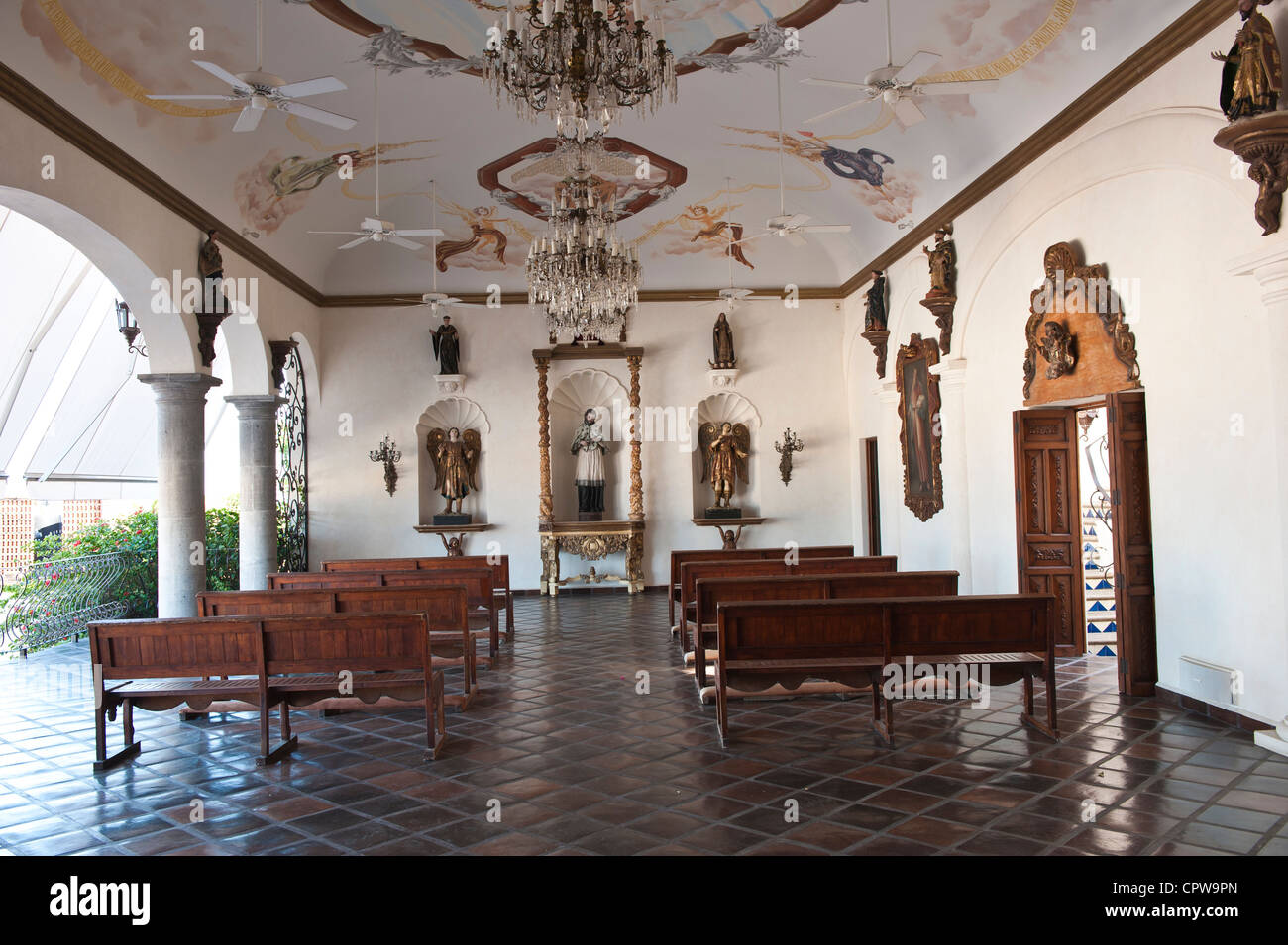 Mexico, Puerto Vallarta. Chapel in mi casa, Puerto Vallarta, Mexico