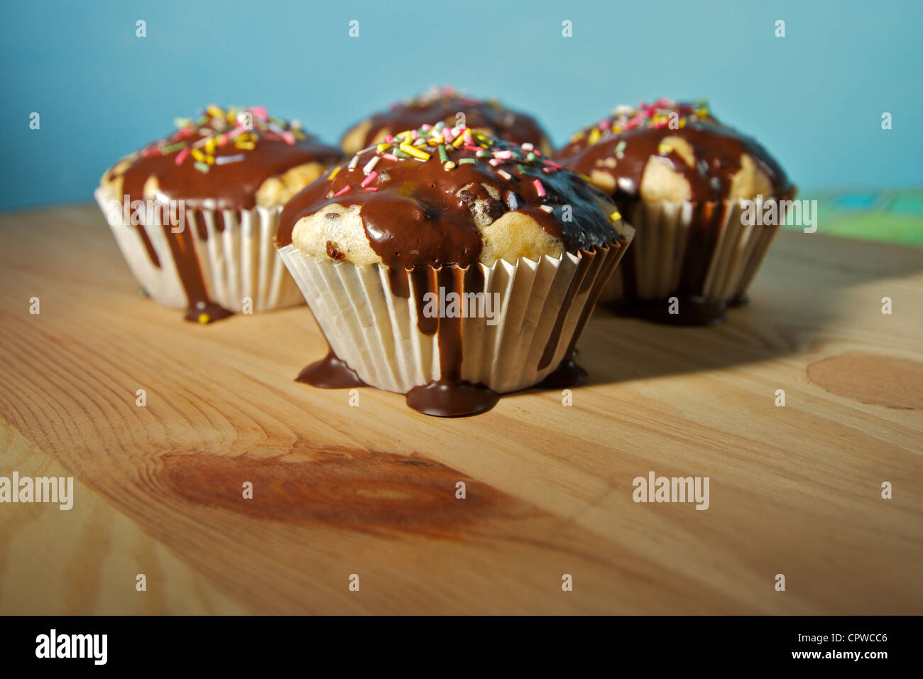 muffin,sweet food,sugar,chocolate Stock Photo