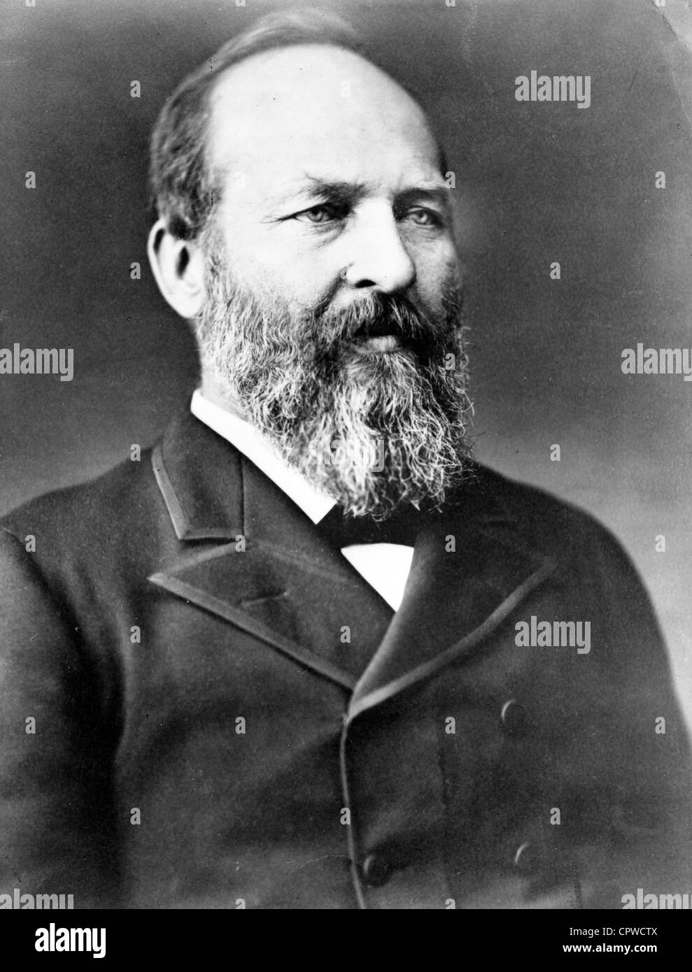 James Garfield, the 20th President of the United States Stock Photo