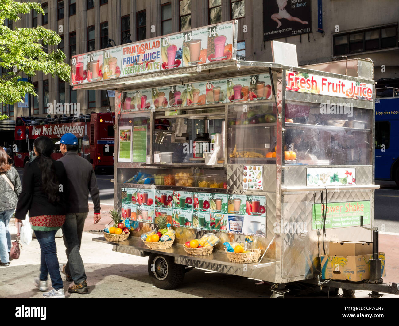 Food Vendor Sidewalk Cart, NYC Stock Photo Alamy