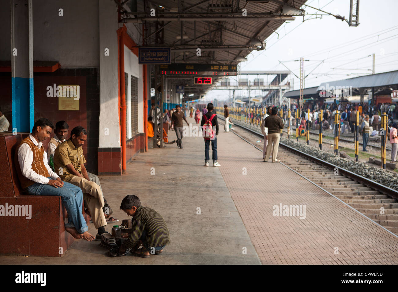 Dhanbad railway station, Jharia, Dhanbad, Jharkhand, India Stock Photo
