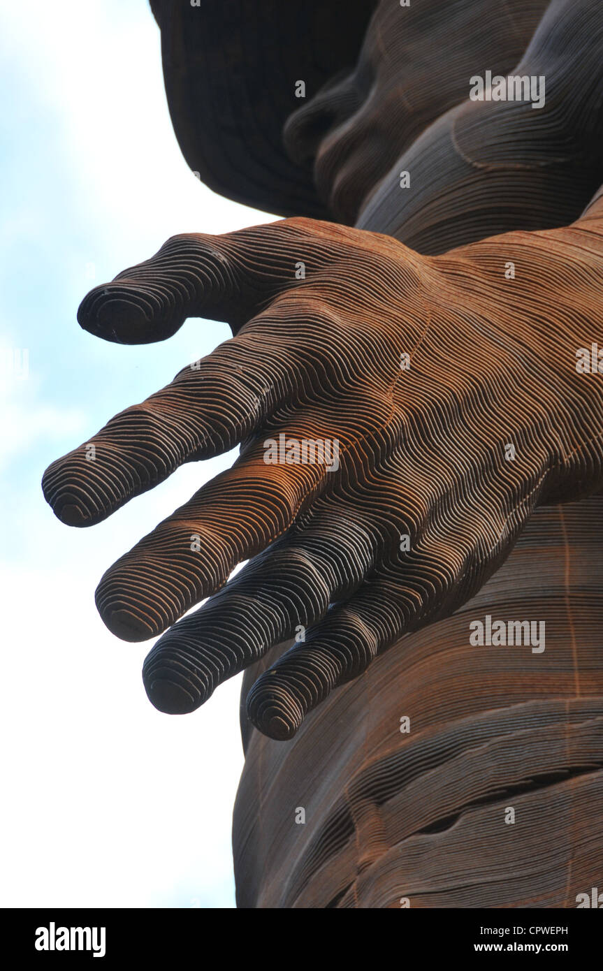 Guardian, Six Bells Mining Disaster Statue Stock Photo