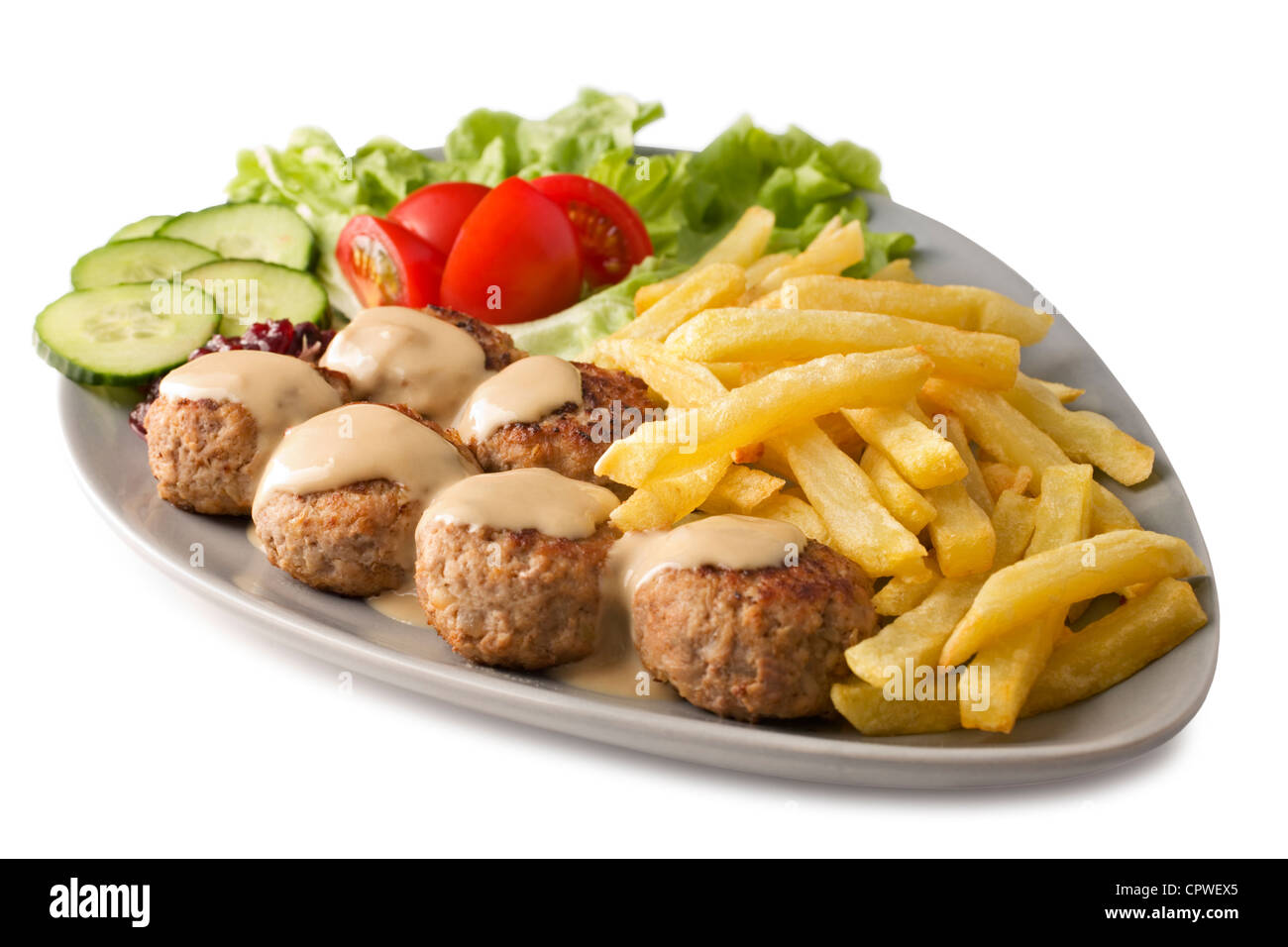 Generally thought of as the Swedish national dish, meatballs with ...