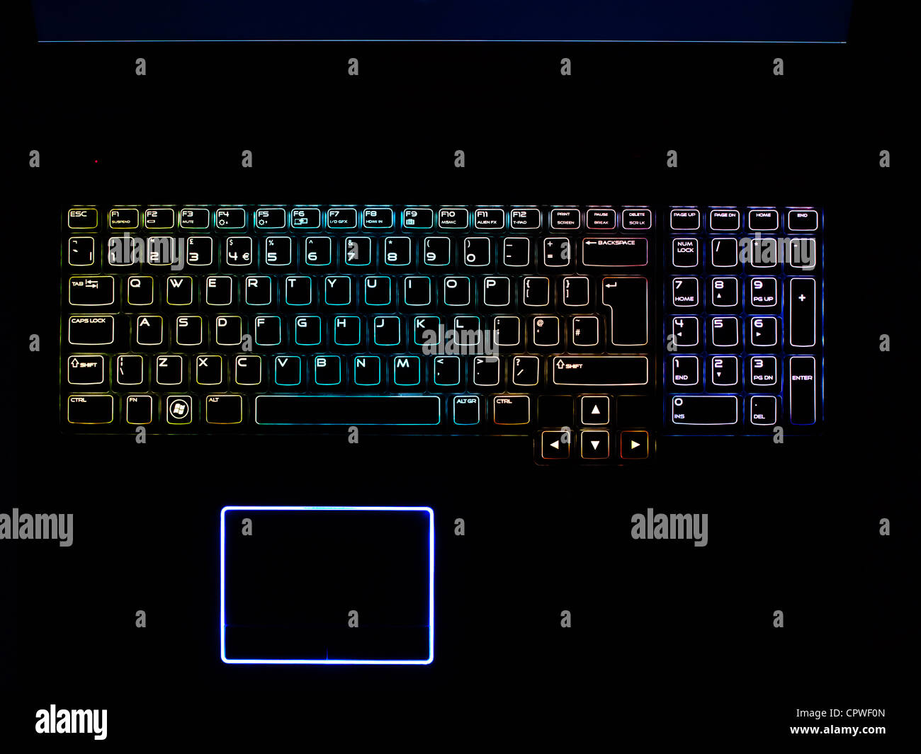 Glowing Pattern Keyboard Computer glow hi-res stock photography and images - Alamy