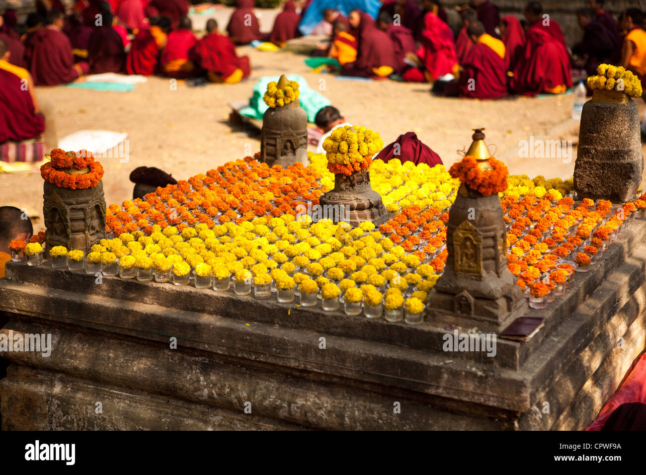 Temple Flower Decoration Stock Photos Temple Flower Decoration
