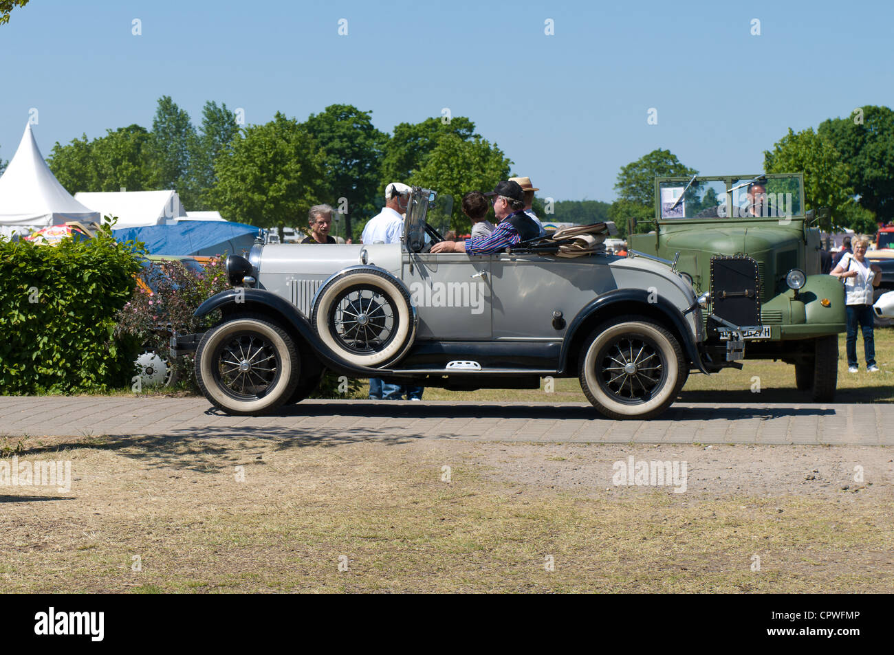 Cars Ford A and Phaenomen Granit 27 Stock Photo