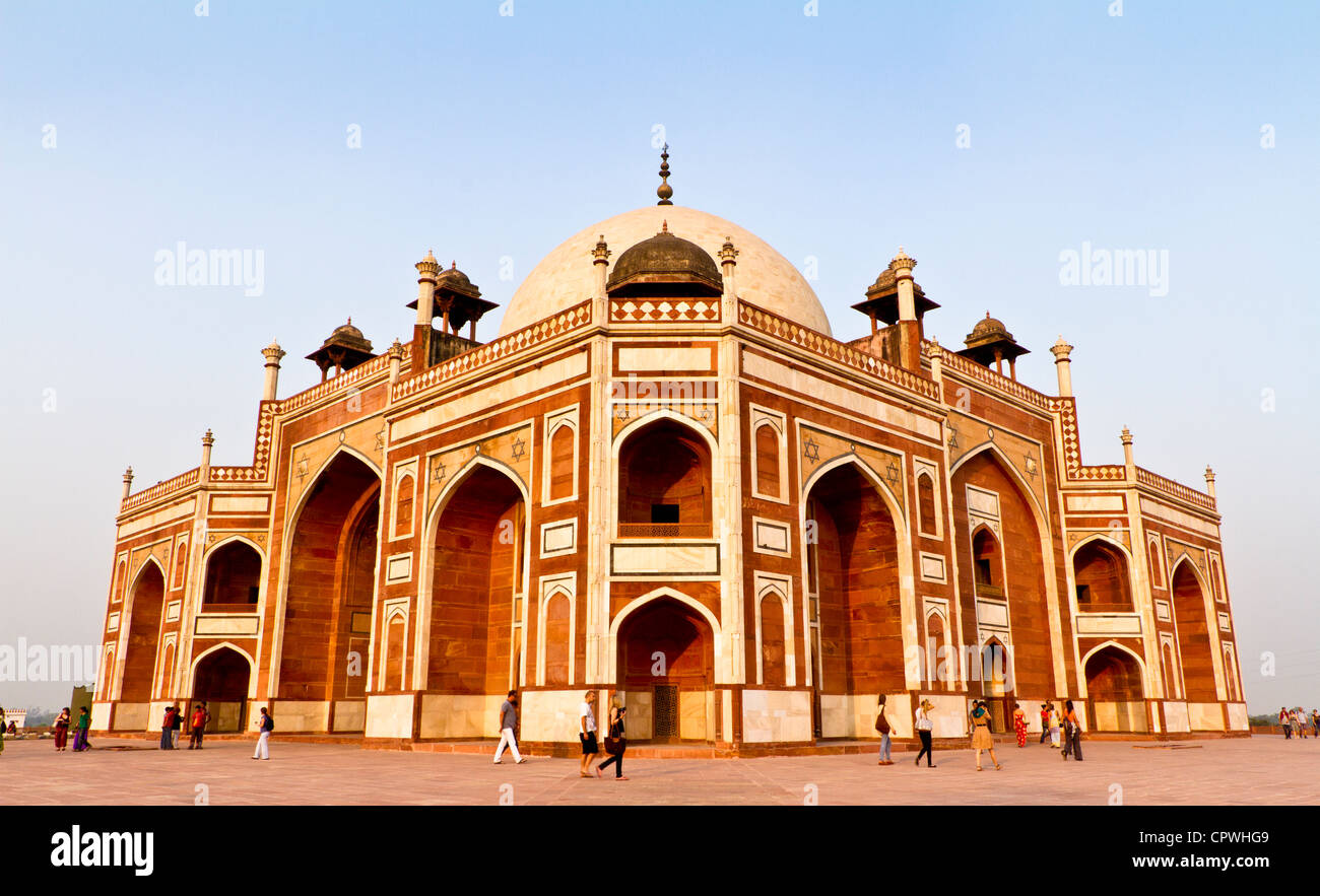 Humayun's Tomb in New Delhi, India - Stock Image