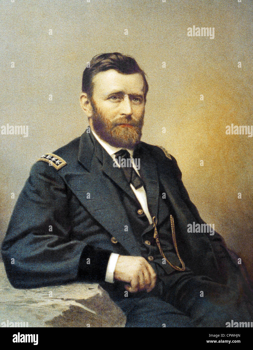 Vintage portrait of Ulysses S Grant (1822 1885 Stock Photo Alamy