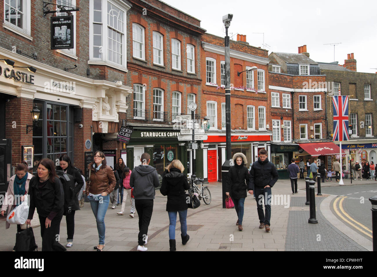 Windsor's Thames Street Road sign. Stock Photo