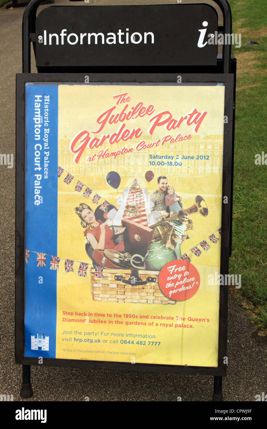 The Jubilee Garden Party with 50s theme, Hampton Court Palace, England