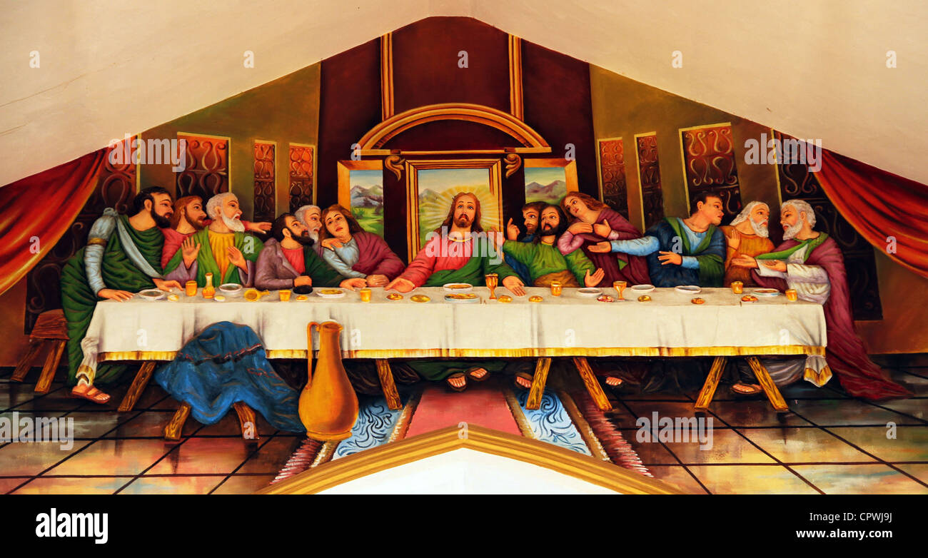 Last Supper art Stock Photo