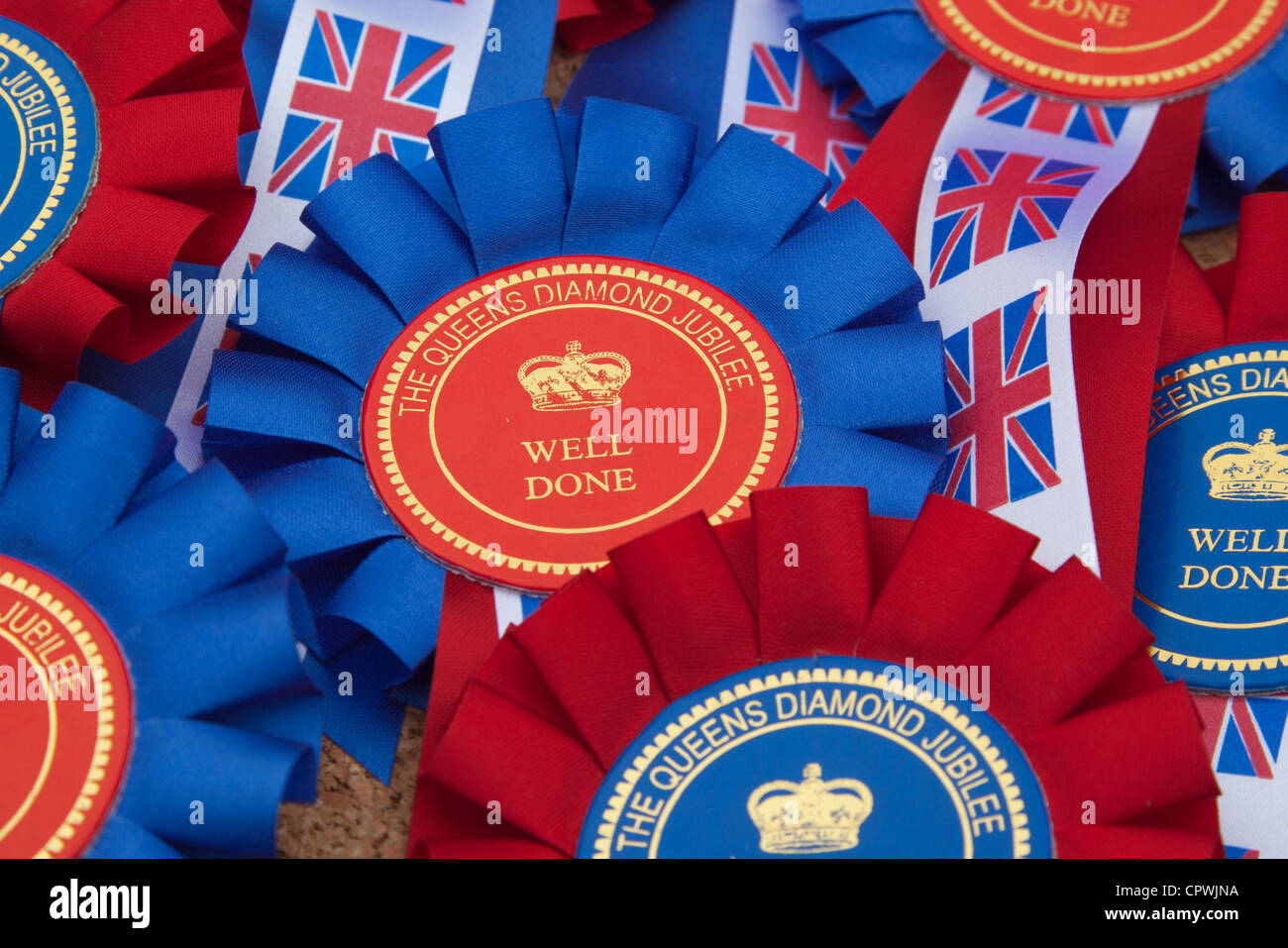 Well done rosettes, the Queen's Diamond Jubilee celebrations in Central