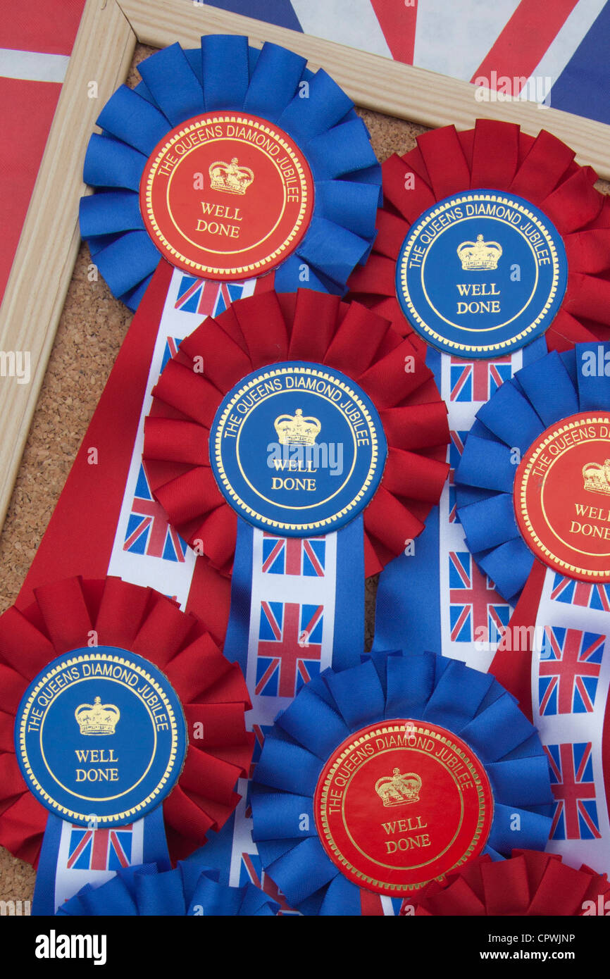 Well done rosettes, the Queen's Diamond Jubilee celebrations in Central