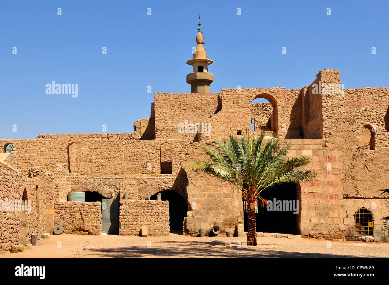 Asia Jordan Aqaba castle or Aqaba Fortress Stock Photo