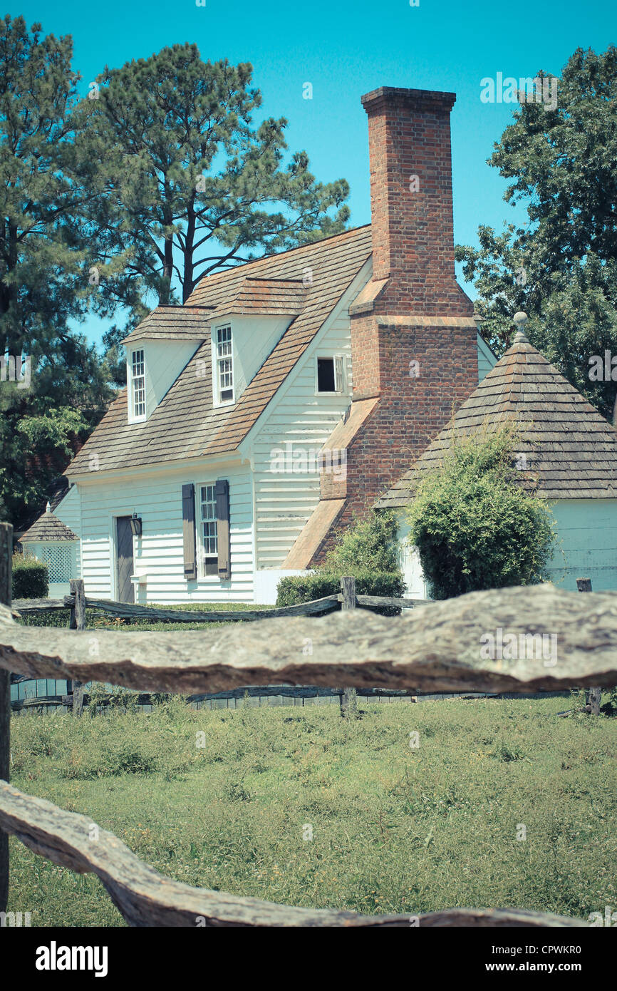 Historic Home in Colonial Williamsburg, Virginia Stock Photo Alamy