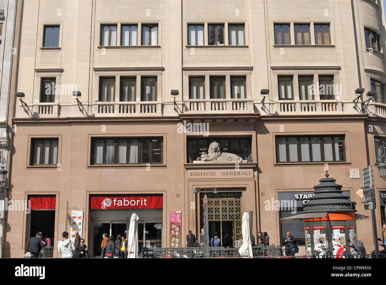 Generali building, Alcala street Madrid Spain Stock Photo - Alamy
