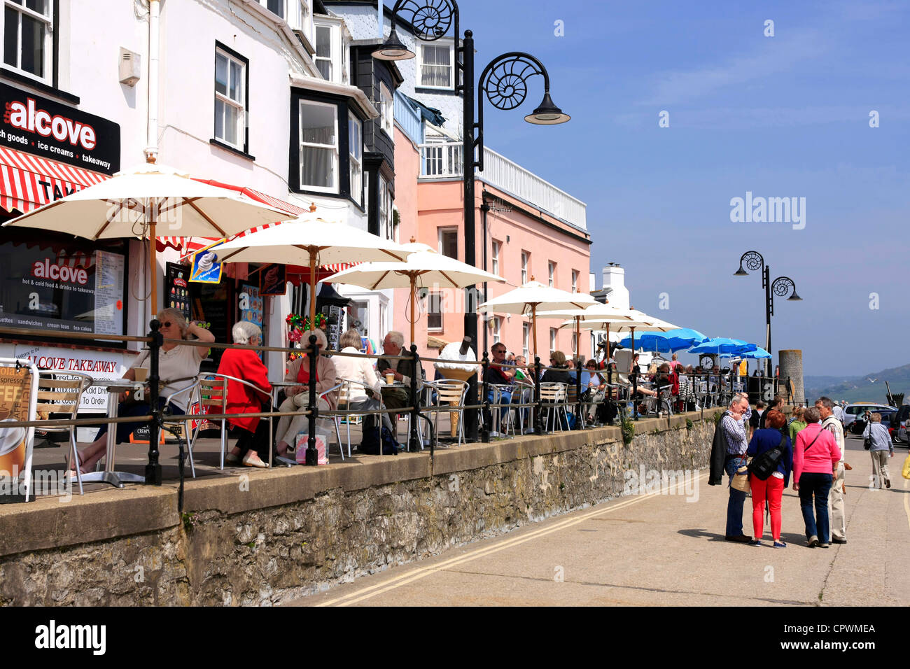 The Marine Parade at Lyme Regis in Dorset Stock Photo Alamy