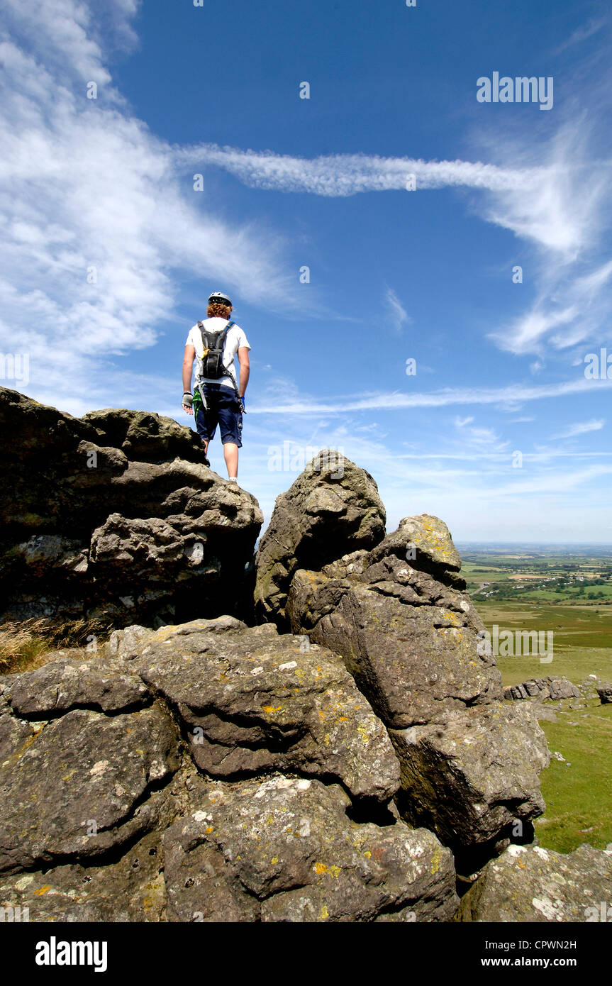 An adventure bicycle tour in Dartmoor, England Stock Photo Alamy