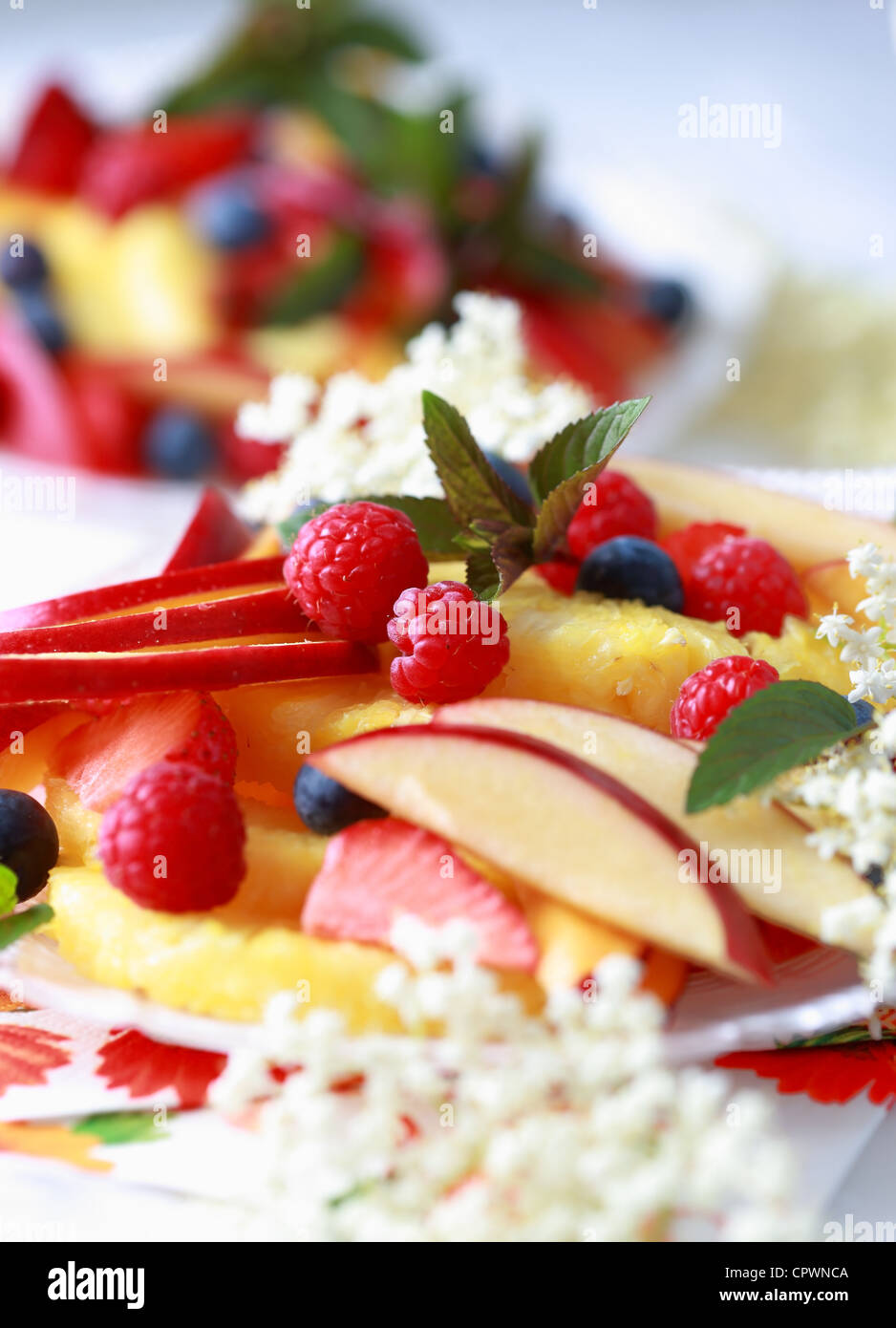 Summer fruits dessert hi-res stock photography and images - Alamy